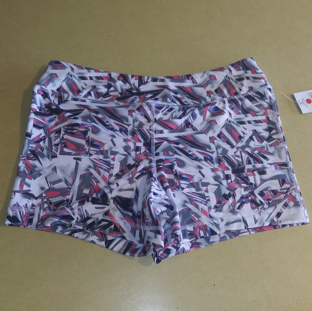 Geo Print Biker Shorts
